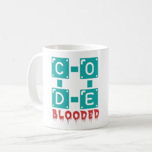 CODE BLOODED  - PROGRAMMER COFFEE MUG