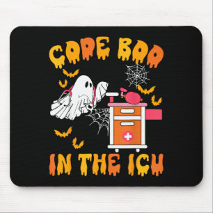 Code Boo In The Icu Ghost Nurse Halloween Soky Sea Mouse Mat