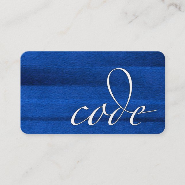 Code: Code Monkey, Programmer Business Card (Front)
