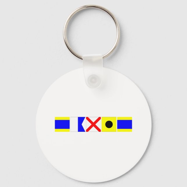 Code Flag David Key Ring (Front)