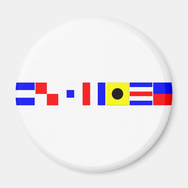 code flag justice magnet (Front)