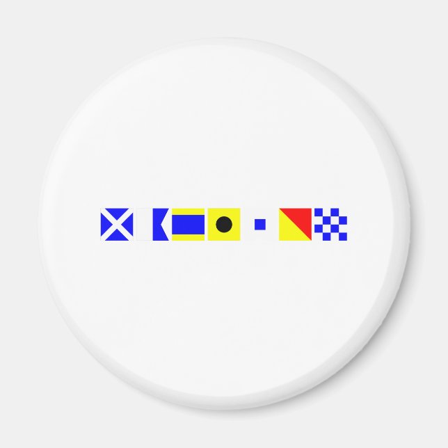 Code Flag Madison Magnet (Front)