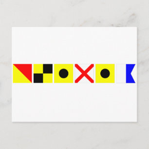 Code Flag Olivia Postcard