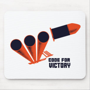 Code For Victory -- WW2 Mouse Mat