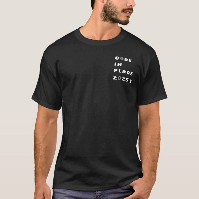 Code In Place 2025 T-Shirt (Light Design) (Front)