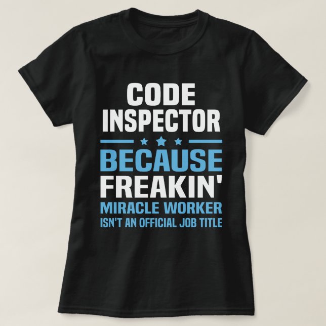 Code Inspector T-Shirt (Design Front)