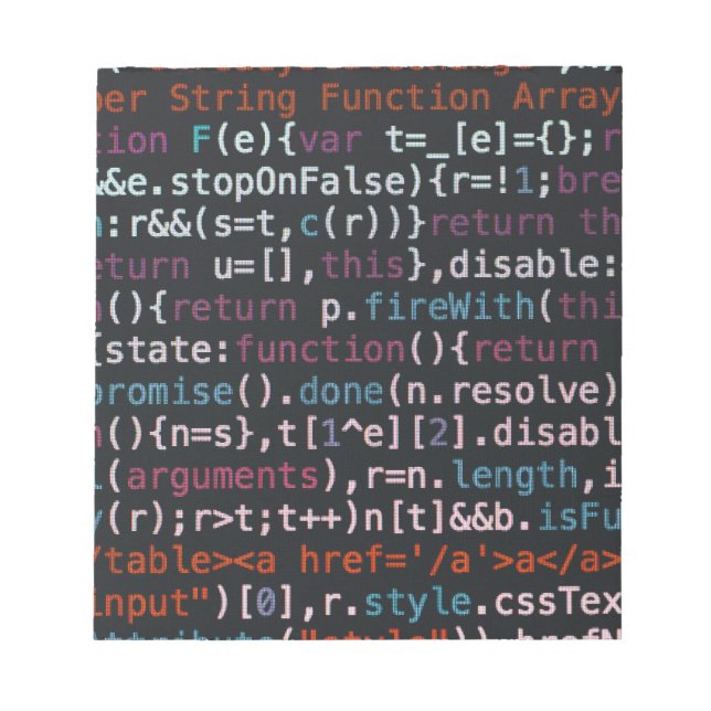 code it notepad (Front)