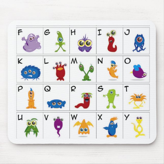 Code Key - Monsters Mouse Mat (Front)