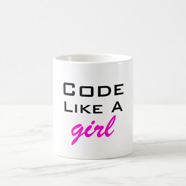 Code Like a Girl Mug (Center)