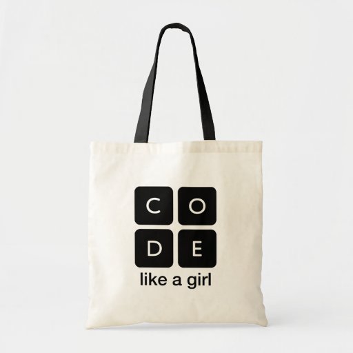 Image of Code Like a Girl Tote Bag