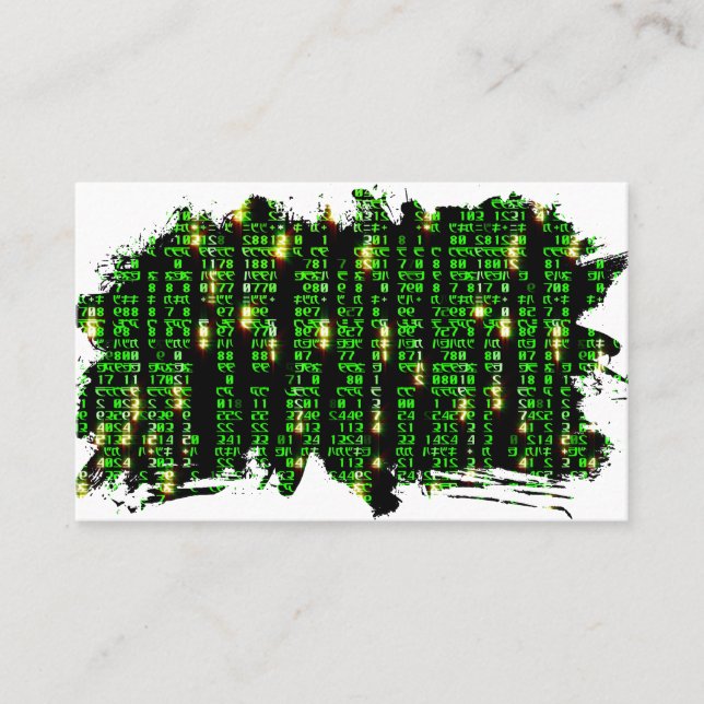 Code matrix business card (Front)
