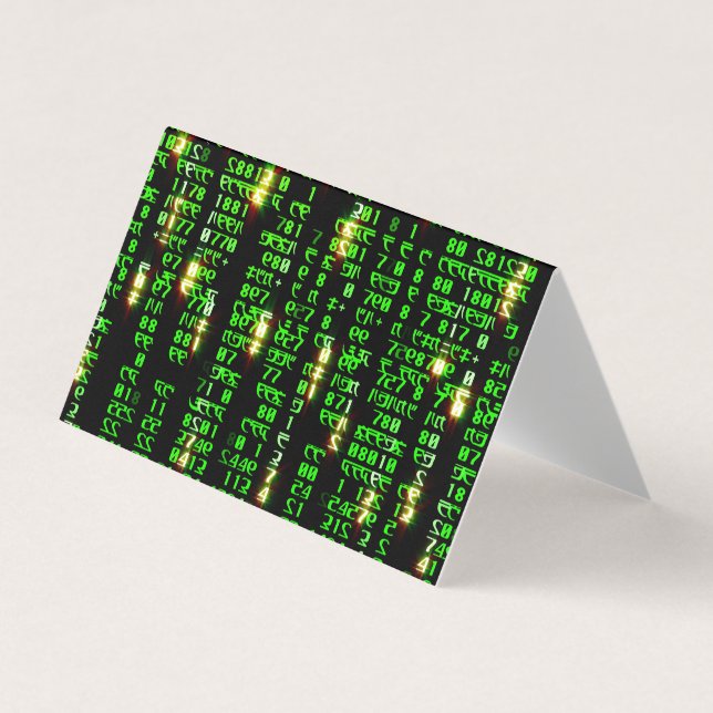 Code matrix business card (Front)