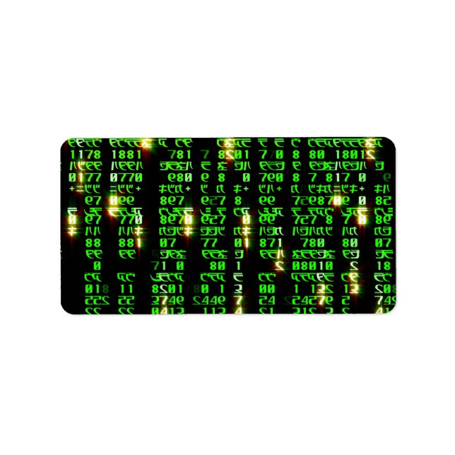 Code matrix label (Front)