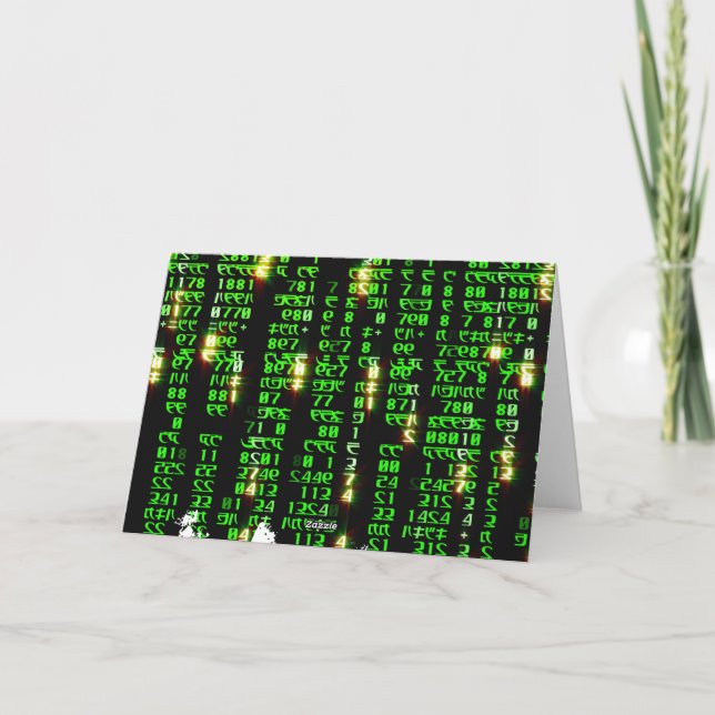 Code matrix thank you card (Back)