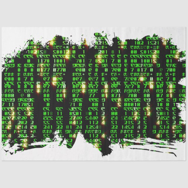 Code matrix tissue paper (Front)