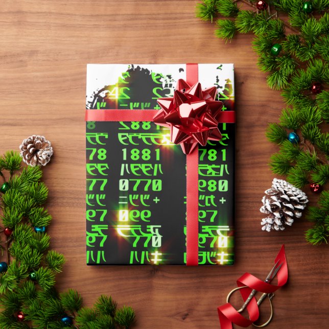 Code matrix wrapping paper (Holiday Gift)