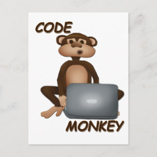 Code Monkey Postcard