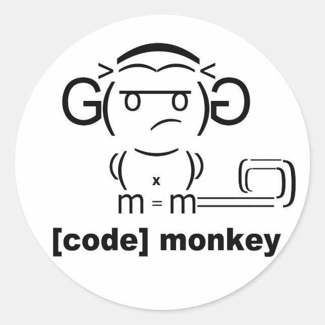 [Code] Monkey Sticker (Front)