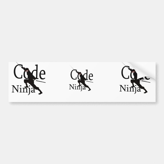 Code Ninja Bumper Sticker (Front)