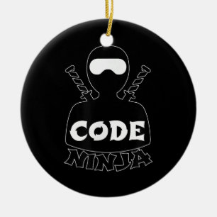Code Ninja Computer Coding Engineer Funny Lovers Ceramic Tree Decoration