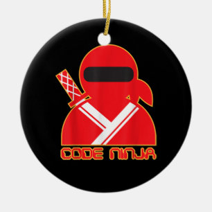 Code Ninja Computer Coding Engineer Funny Lovers Ceramic Tree Decoration