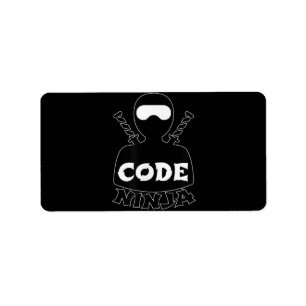 Code Ninja Computer Coding Engineer Funny Lovers Label