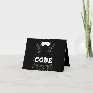 Code Ninja Computer Coding Engineer Funny Lovers Thank You Card