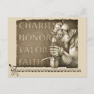 Code of Chivalry Postcard