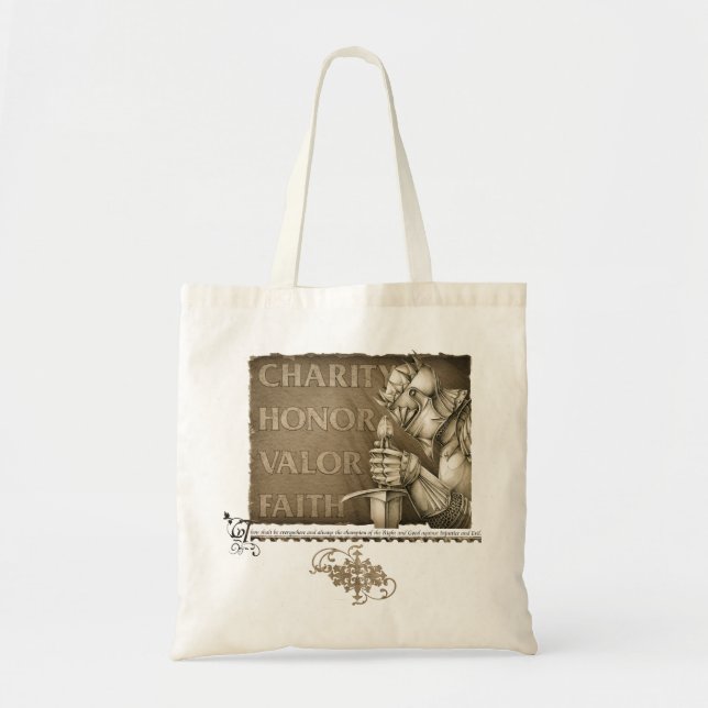 Code of Chivalry Tote Bag (Front)