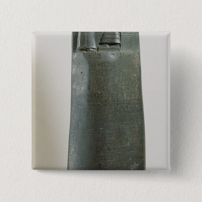 Code of Hammurabi 15 Cm Square Badge (Front)