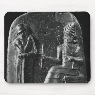 Code of Hammurabi, top of the stele Mouse Mat