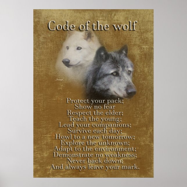 Code of the Wolf -Wolf Spirit Poster (Front)