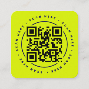 Code QR Personnalisé Square Business Card