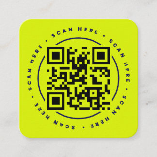 Code QR Personnalisé Square Business Card