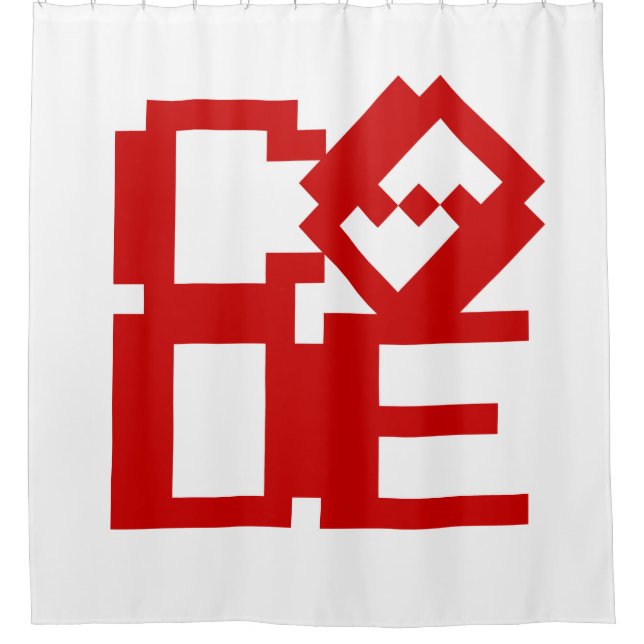 CODE SHOWER CURTAIN (Front)