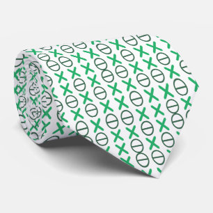 CODE Strings Green Retro on any Colour Tie