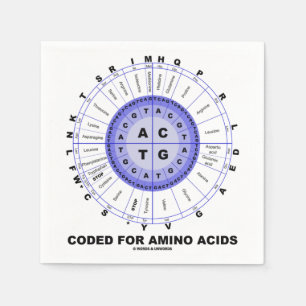 Coded For Amino Acids (Genetic Code DNA) Napkin