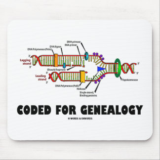 Coded For Genealogy (DNA Replication) Mouse Mat