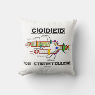 Coded For Storytelling DNA Replication Cushion
