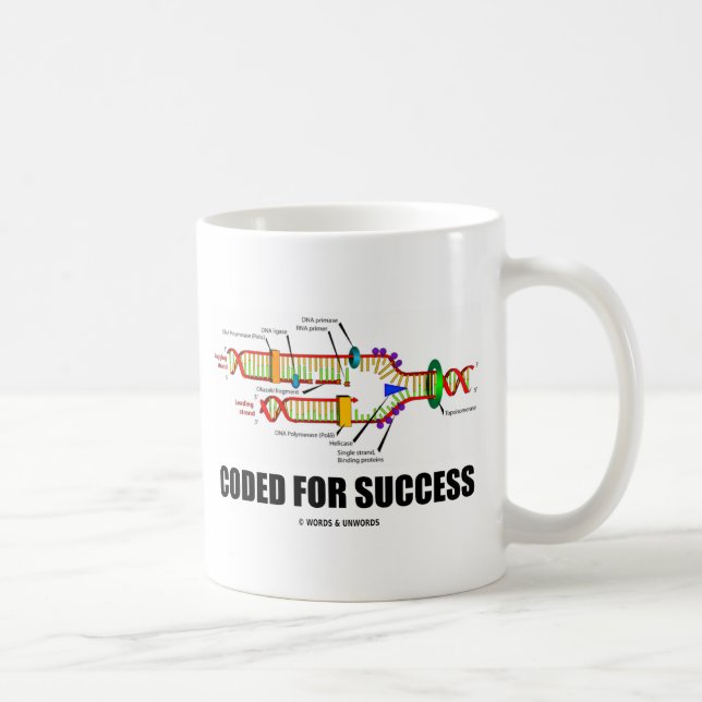 Coded For Success (DNA Replication) Coffee Mug (Right)