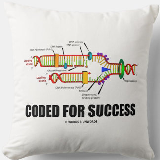 Coded For Success (DNA Replication) Cushion