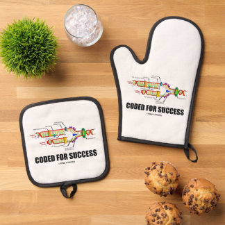 Coded For Success DNA Replication Oven Mitt & Pot Holder Set