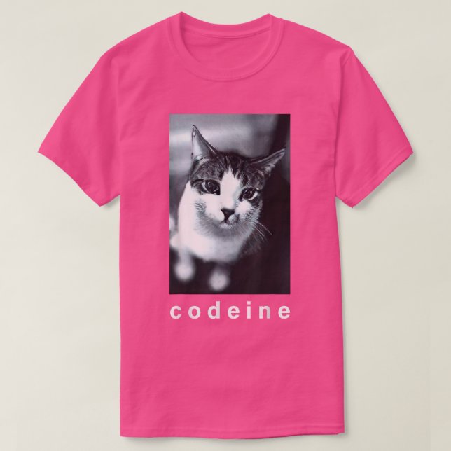 Codeine Cat Funny  T-Shirt (Design Front)