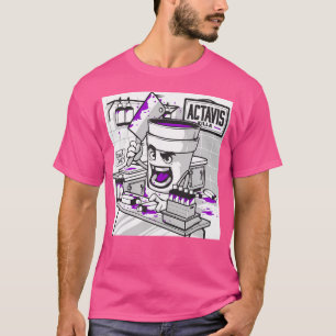 Codeine Double Cup Lean Purple Drank Sizzurp Rap H T-Shirt