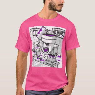 Codeine Double Cup Lean Purple Drank Sizzurp Rap H T-Shirt