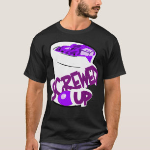 Codeine Sizzurp Screwed Up Lean Cough Syrup Promet T-Shirt