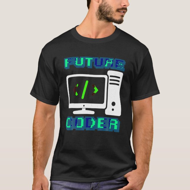 Coder Design Funny Programmer Computer Science Men T-Shirt (Front)