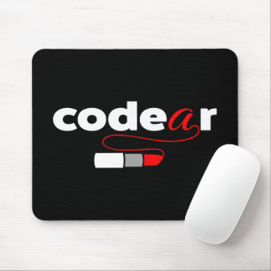 Coder - girl mouse mat