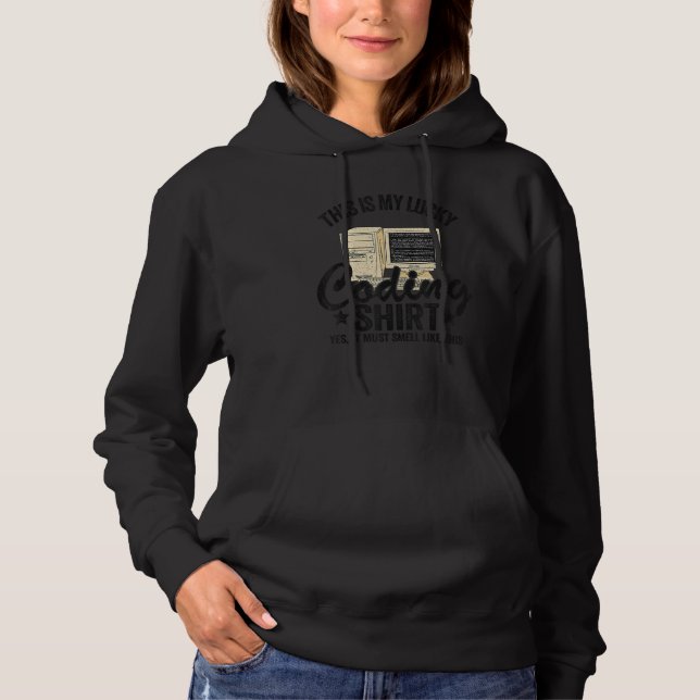 Coder Jokes Geek Computer Programmer This Is My Lu Hoodie (Front)