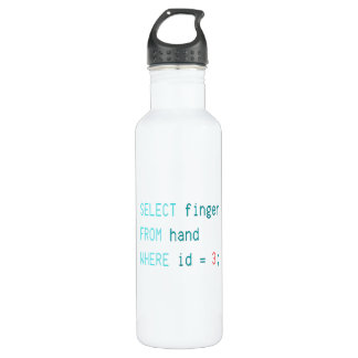 CODER MIDDLE FINGER - SELECT FINGER FROM HAND 710 ML WATER BOTTLE